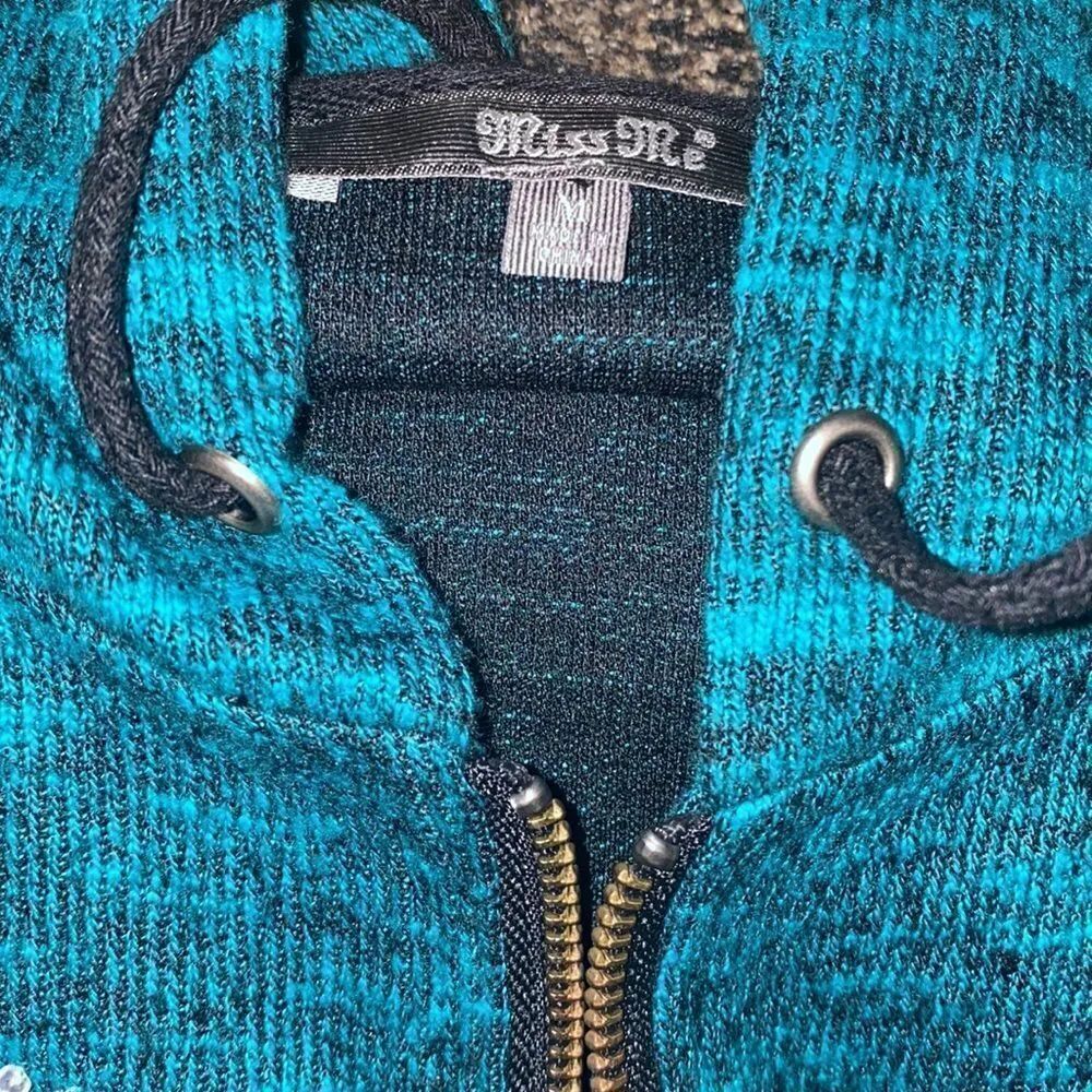 ✨ Miss Me Embroidered Zip-Up Hoodie✨ - Picture 3 of 6
